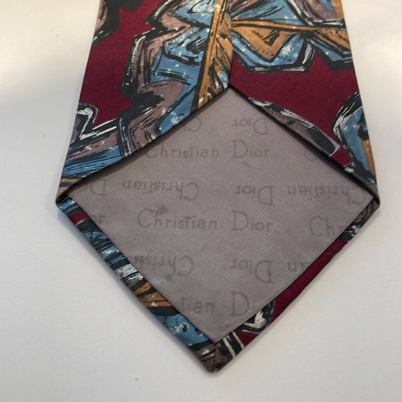 Christian Dior Monsieur All Silk Tie Fabric Woven in Italy Made in USA-Men’s - Picture 7 of 7